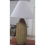 A studio pottery table lamp,