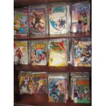 A collection of Marvel comics including Fantastic Four, Web of Spiderman, X Factor,