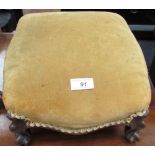 A Victorian foot stool,