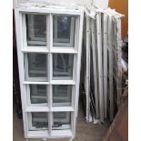 A collection of metal framed double glazed windows