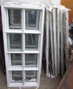 A collection of metal framed double glazed windows