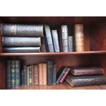 Leather bound Welsh Bibles together with other books and photograph albums