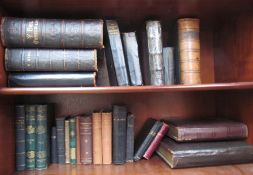 Leather bound Welsh Bibles together with other books and photograph albums