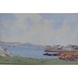 J Herriot Coastal scene Watercolour Signed Together with a large quantity of paintings,