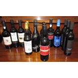 A bottle of House of Lords Special Reserve Port, together with assorted bottles of wine,