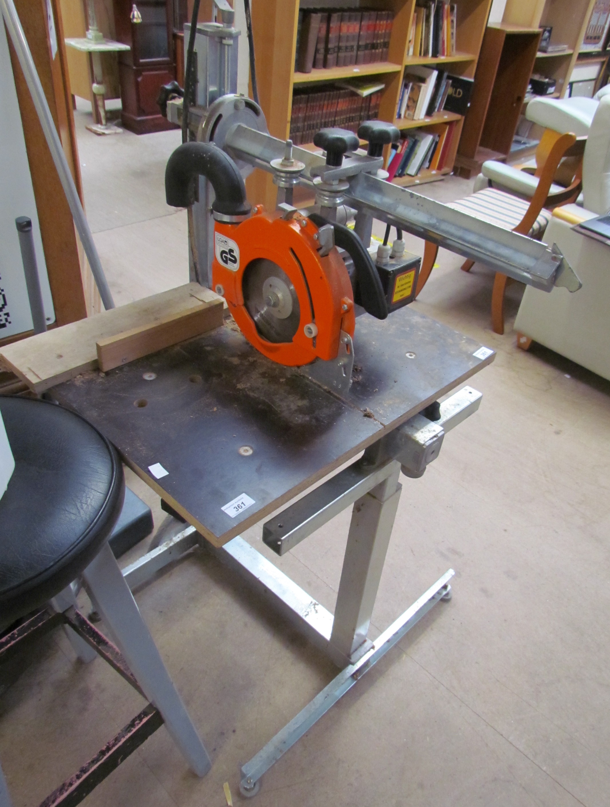 A Eumenia M50L/300 radial saw (sold as seen, - Image 2 of 2