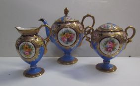 A Noritake three piece teaset,