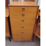 A mid 20th century G-Plan teak chest of drawers,