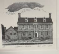 Geri Waddington Cobthorn House An Artists Proof print Signed in pencil to the margin Together with