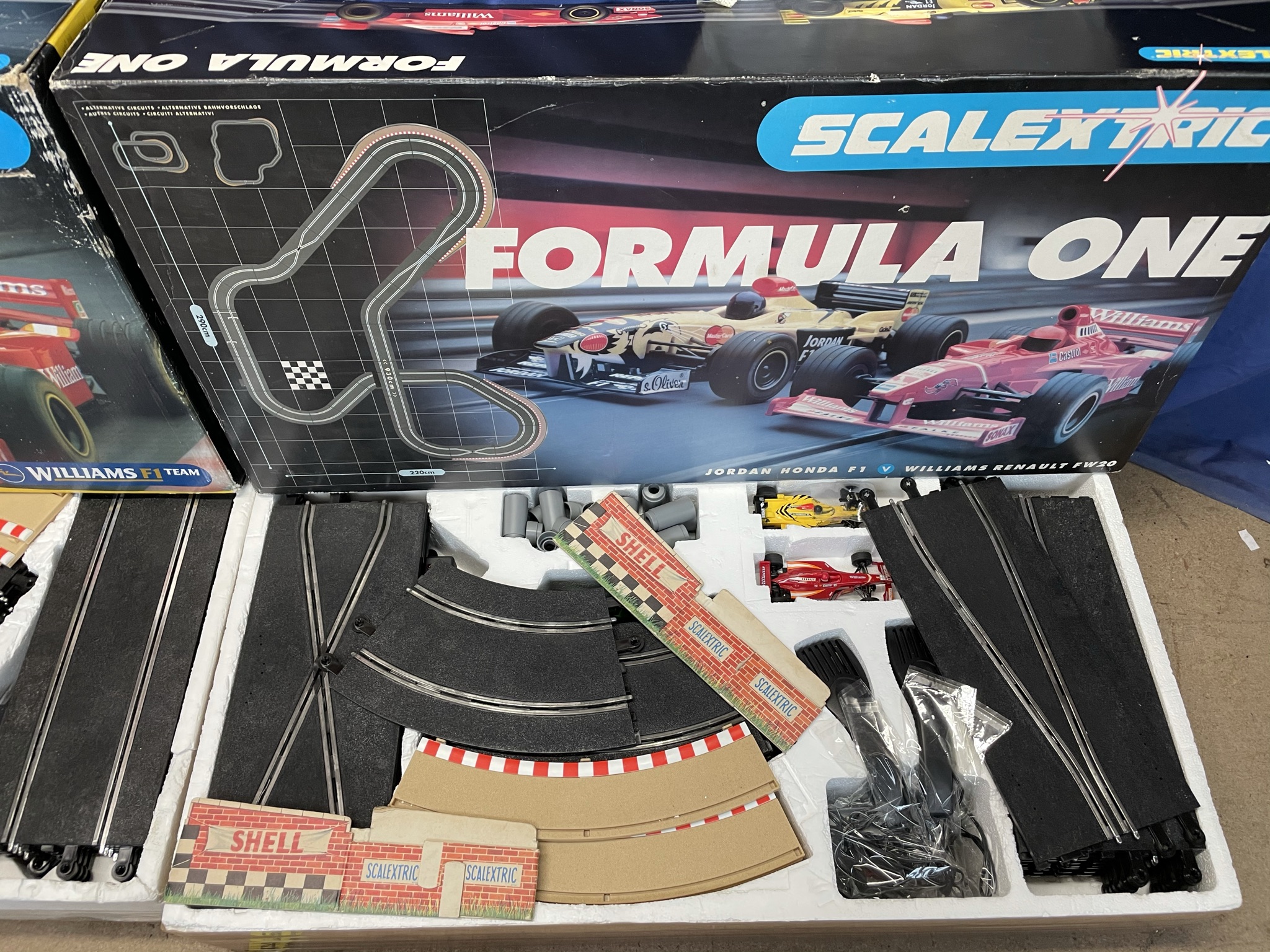 Three Scalextric Formula One sets, - Image 3 of 4