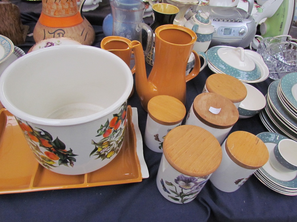 A Ridgway part tea and dinner set together with a Welsh Bible, Portmeirion storage jars, - Image 2 of 3