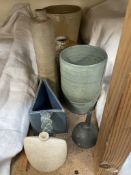 Assorted Studio pottery vases,