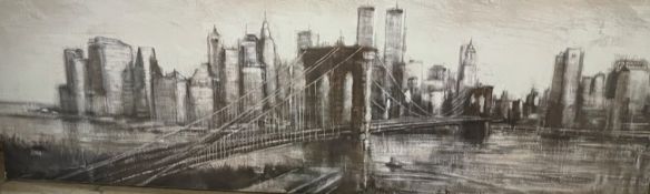 A print of New York together with two other prints