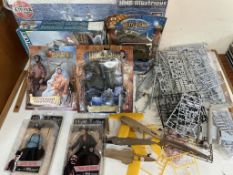 Harry Potter figures together with Airfix models etc