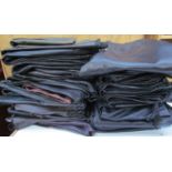 A large quantity of Liz Claiborne and Jaeger leather skirts and trousers,