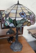 A Tiffany style table lamp,