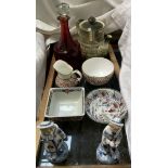 A Poole pottery part tea and dinner set together with an Ashley part tea set,