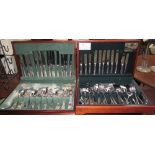 An electroplated George Butler part flatware service,