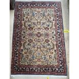 A cream ground rug,