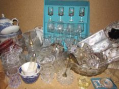 A large lot including a Furnival Denmark patter coffee pot together with other pottery,