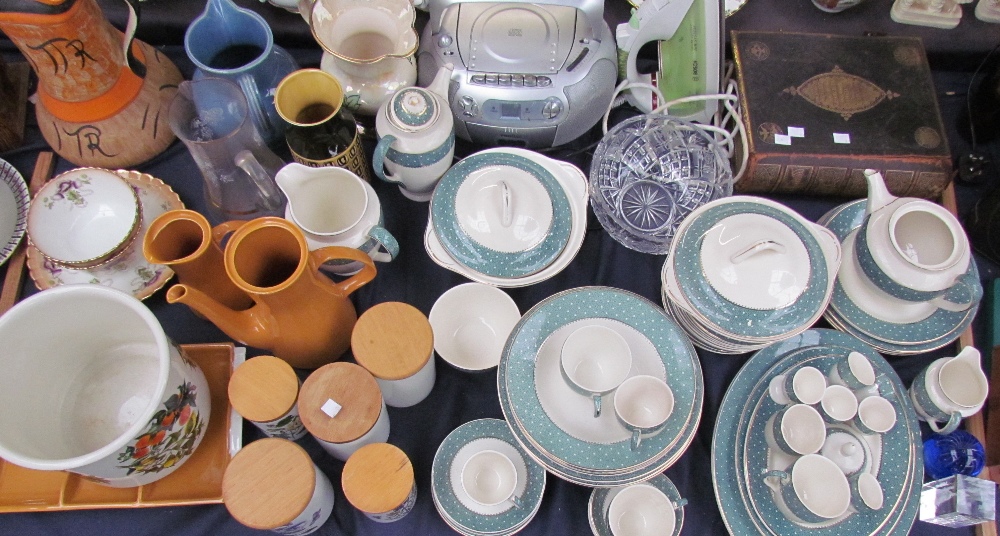 A Ridgway part tea and dinner set together with a Welsh Bible, Portmeirion storage jars, - Image 3 of 3