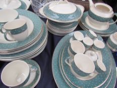 A Ridgway part tea and dinner set together with a Welsh Bible, Portmeirion storage jars,