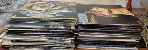 Assorted records by artists such as Cat Stevens, Donovan, Madonna, David Bowie, Bob Dylan,