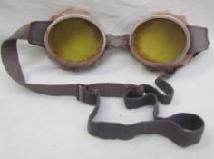 A pair of World War II Sand goggles,