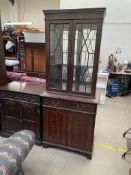 A 20th century mahogany bookcase,