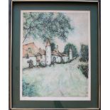 After Bernard Gantner Le Manoir An etching Signed in pencil, numbered 63/375 52.