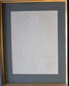 After Pablo Picasso Nu De Dos An etching 37.5 x 27.