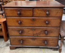 A George III mahogany chest,