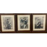 A set of three 19th century prints depicting The British Workman,