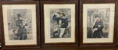 A set of three 19th century prints depicting The British Workman,