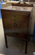 A 19th century mahogany Gentleman's washstand,