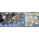 Assorted kitchenalia, together with Football cigarette cards, other cigarette cards,