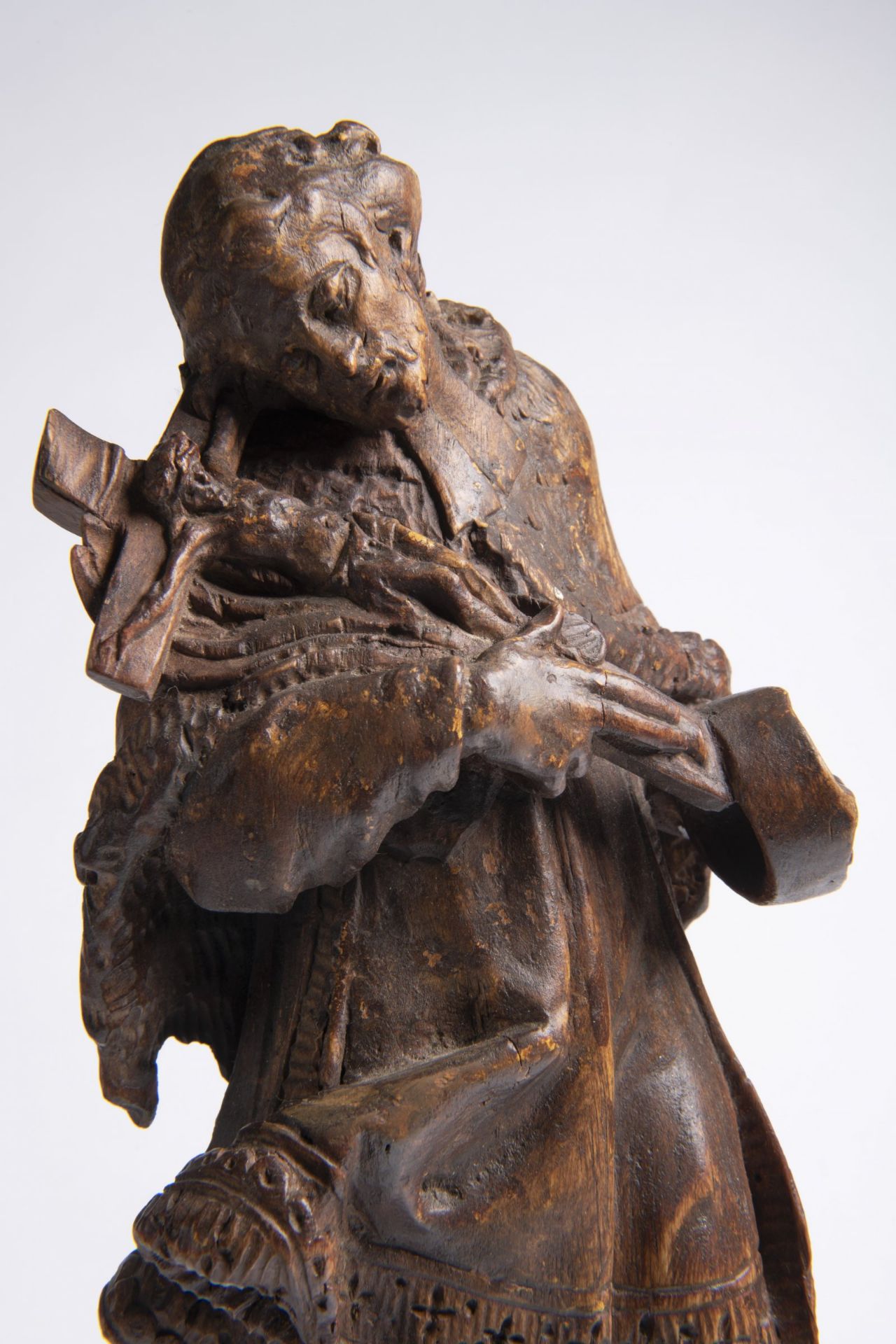 IGNÁC FRANTIŠEK PLATZER 1717 - 1787: SAINT JOHN OF NEPOMUK Ca. 1750 Linden wood 37,5 cm Sketch of - Image 3 of 3