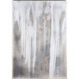 PATRIK HÁBL 1975: WHITE WATTERFALL 2000 - 2016 Acrylics, oil, canvas 130 x 90 cm Signed: On