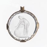 JOSEF DRAHOŇOVSKÝ 1877 - 1938: PENDANT WITH A MOTIF OF BATHING First third of 20th century Glass,