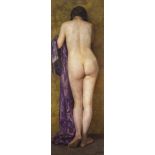 MARIE FIALOVÁ 1860 - 1933: FEMALE NUDE Late 19th/early 20th century Oil on canvas 172 x 61 cm