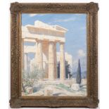 TAVÍK FRANTIŠEK ŠIMON 1877 - 1942: A GREEK TEMPLE 1938 Oil on canvas 81,5 x 65,5 cm Signed: Lower