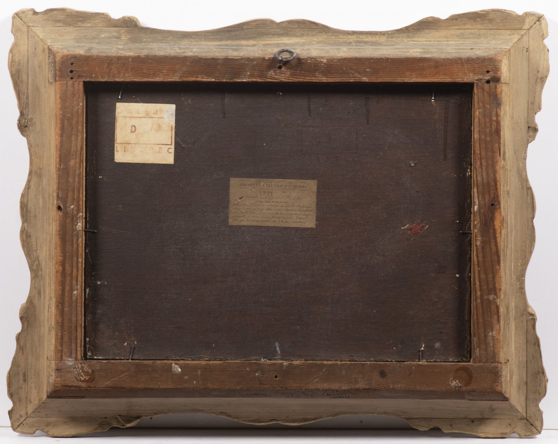 LUIGI RICCARDI 1808 - 1877: SHIPS IN WAVES Ca. 1850 Oil on cardboard 28 x 39,5 cm Signed: Lower - Bild 3 aus 3