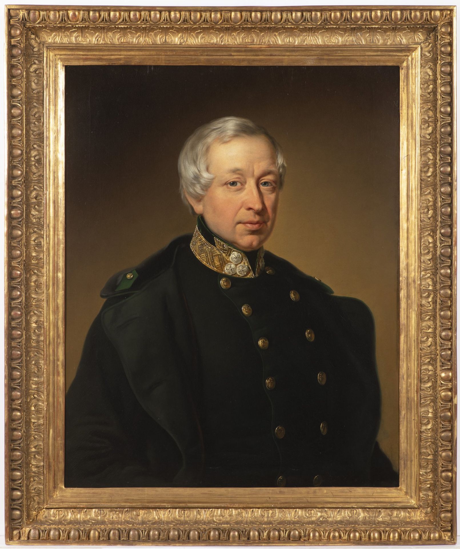 FRANZ EYBL (attributed) 1806 - 1880: PORTRAIT OF A MAN IN UNIFORM After 1849 Oil on canvas 76,5x61
