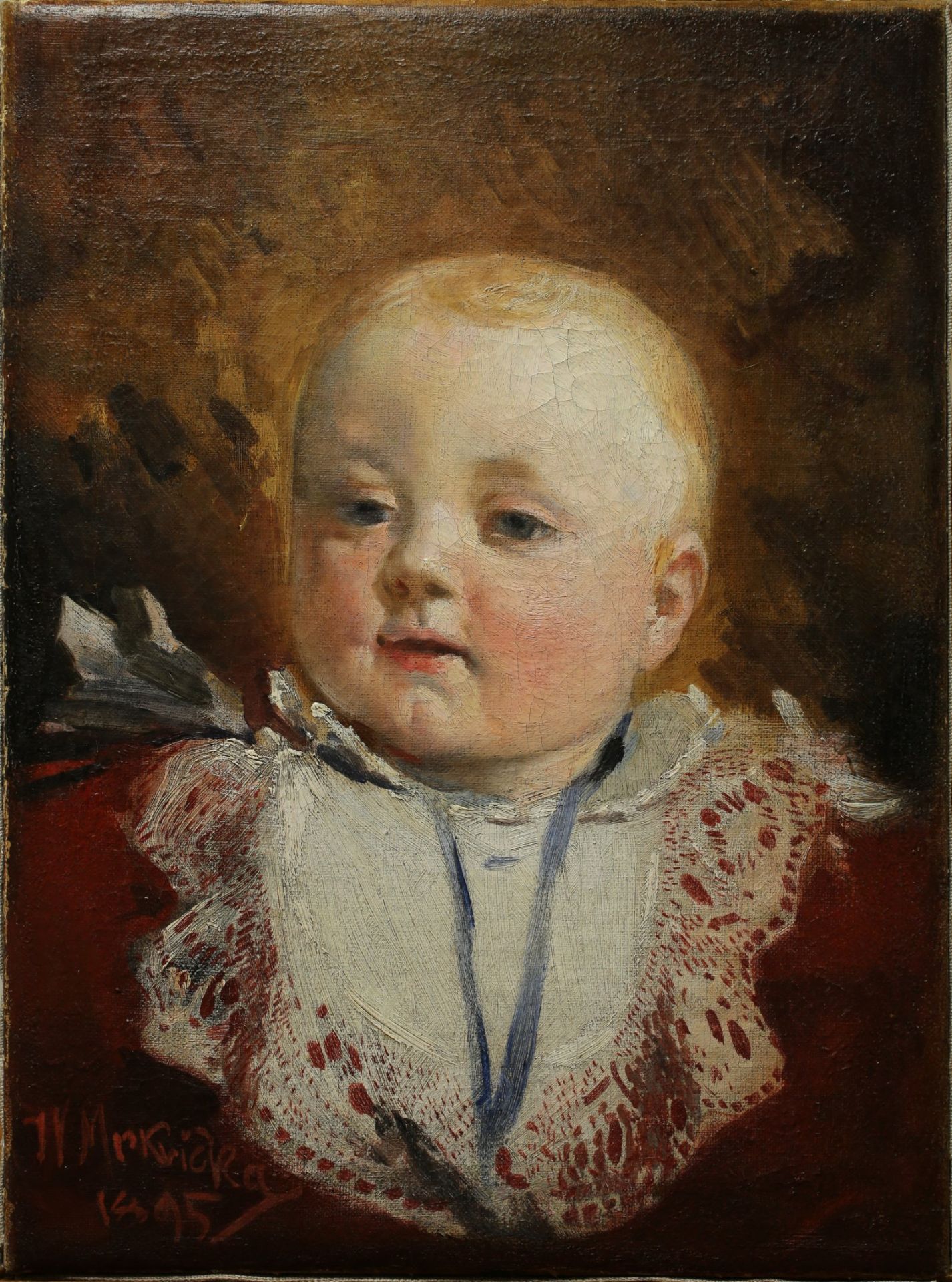 JAN VÁCLAV MRKVIČKA 1856 - 1938: PORTRAIT OF BORIS III. 1895 Oil on canvas 31,5 x 23 cm Signed: