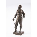 LADISLAV ŠALOUN 1870 - 1946: A STATUE OF TYRŠ Ca. 1925 Bronze 64 cm Signed: On the plinth "L Šaloun"