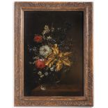 JAN KAŠPAR HIRSCHELY 1695 - 1743: PAIRED FLORAL STILL LIFES First half of 18th century Oil on wood
