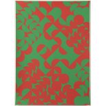ZDENĚK SÝKORA 1920 - 2011: RED-GREEN STRUCTURE 1970 Screen printing, paper 59 x 42 cm Signed: On