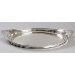 A GEORGE VI SILVER TWIN-HANDLED TRAY, LONDON 1936, J.W. & F., RETAILED BY THOMAS, NEW BOND STREET,