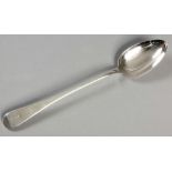 A GEORGE III OLD ENGLISH PATTERN SILVER BASTING SPOON , LONDON 1818, WILLIAM ELEY & WILLIAM FEARN,