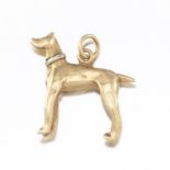 Gold 3D Hound Charm/Pendant